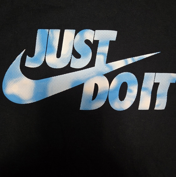 Nike Other - Black Nike Shirt W Just Do It Logo Boys XL EUC